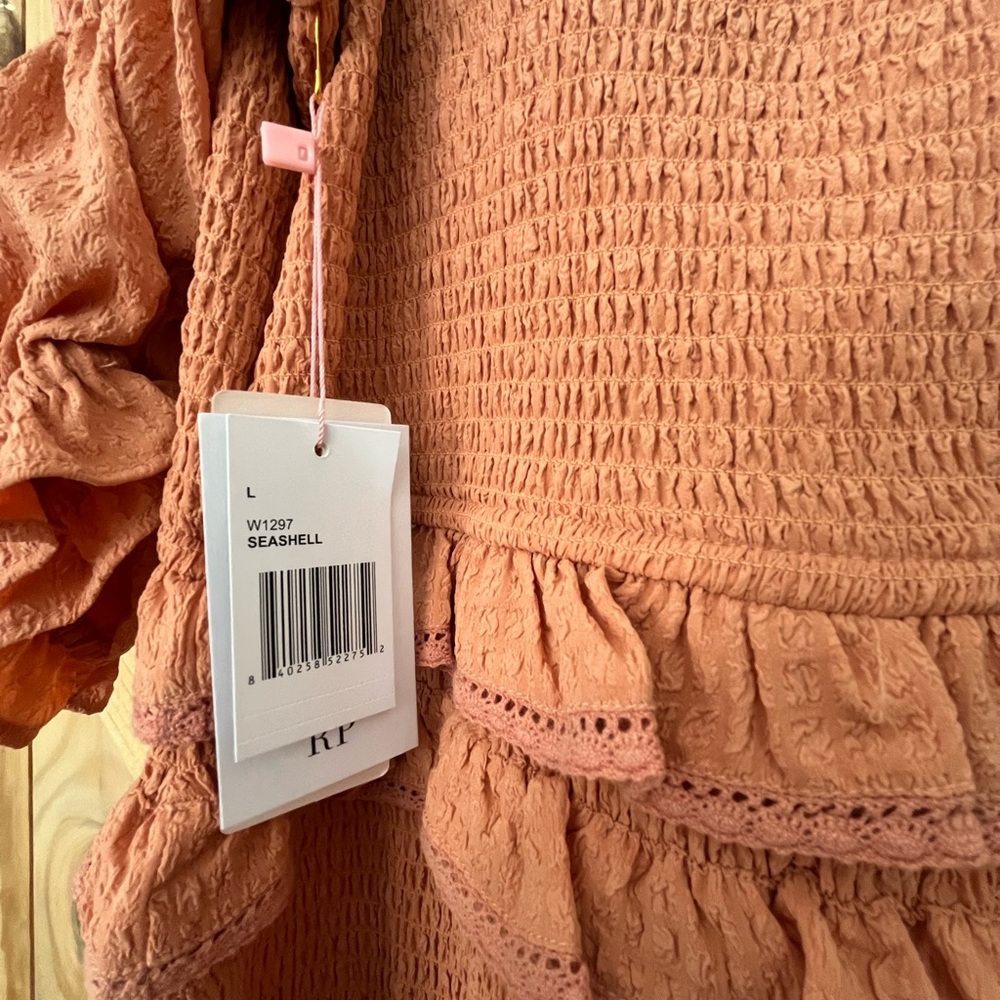 Rachel Parcell Ruffled Dress in Rust - Picture 2 of 2